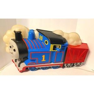 1993 Certified Authentic BIG Thomas The Train Lighted Wall SCULPTURE Lights Up!